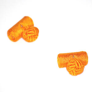 Manschettknopar cylinder orange