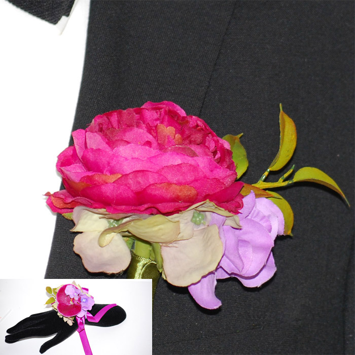 Corsage Pion Rosa Par