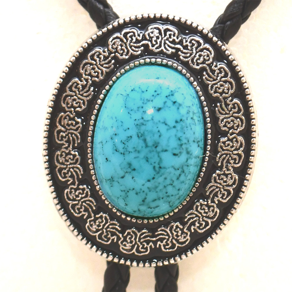 Bolotie OVAL BLUEMELANGE MEDALLION
