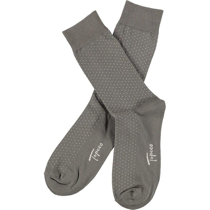 Herrstrumpor Greve grå Organic cotton