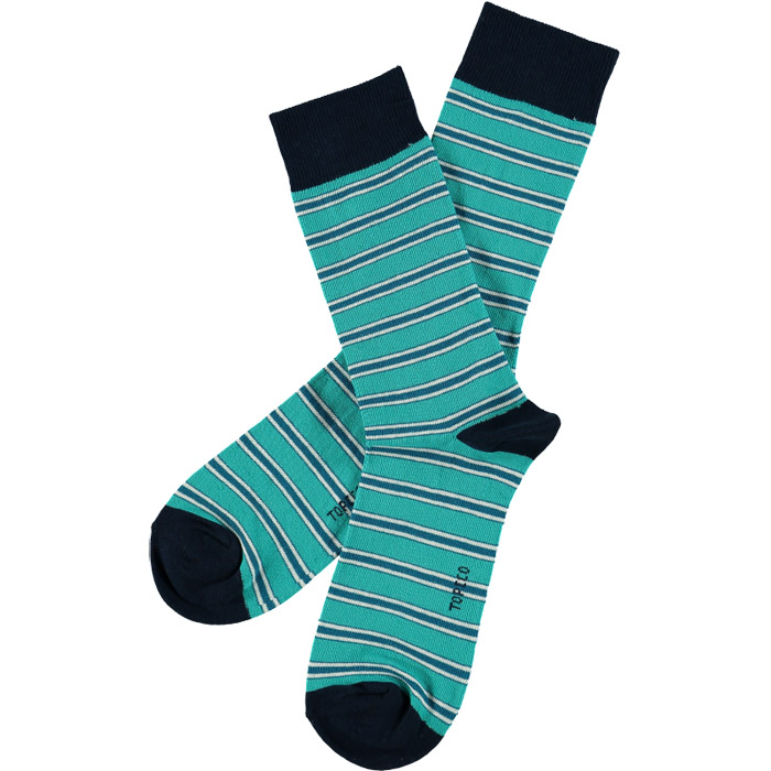 Herrstrumpor STRIPE Aqua