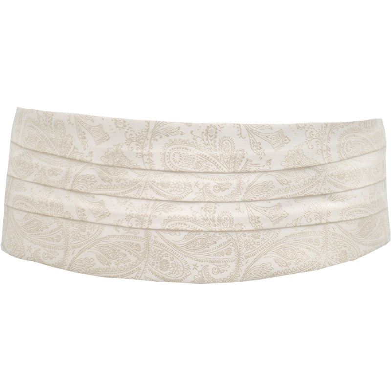 Kummerband Paisley Ivory