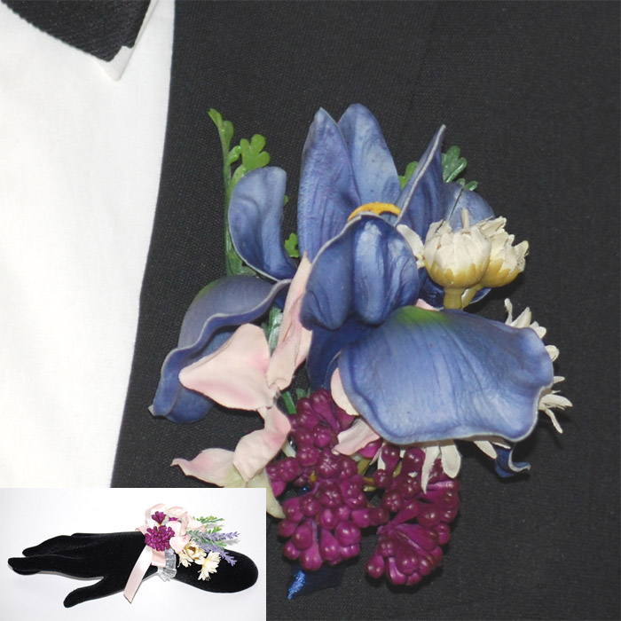 Corsage Lilja Blå Par