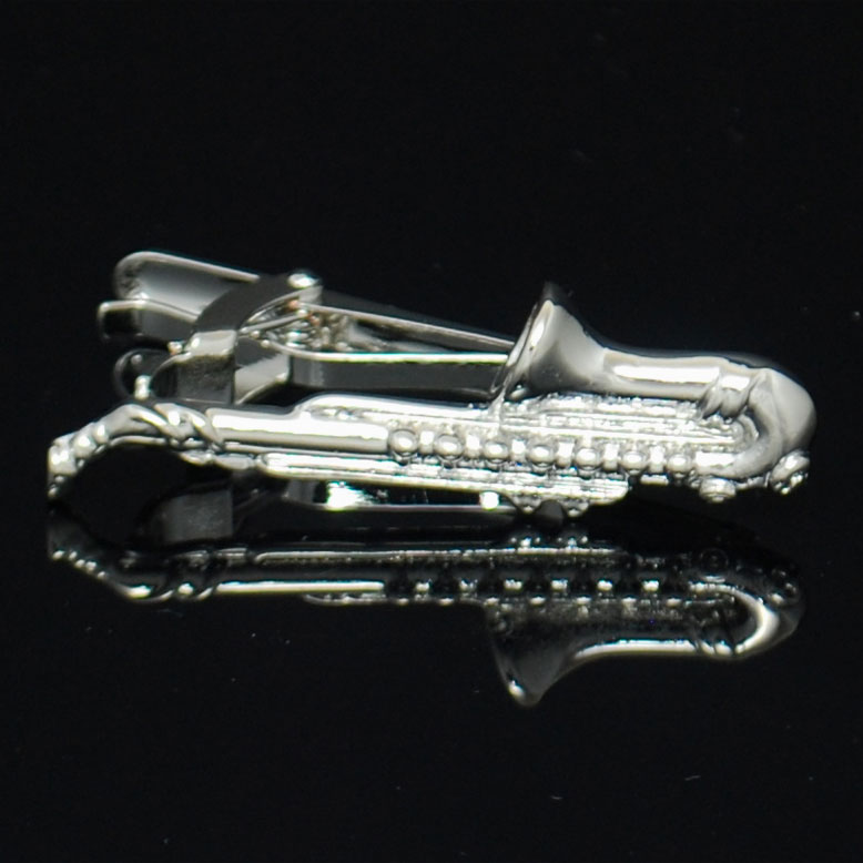 Slipsnål Saxofon Silver
