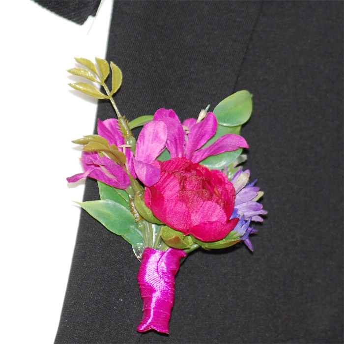 Corsage Pion Rosa Liten